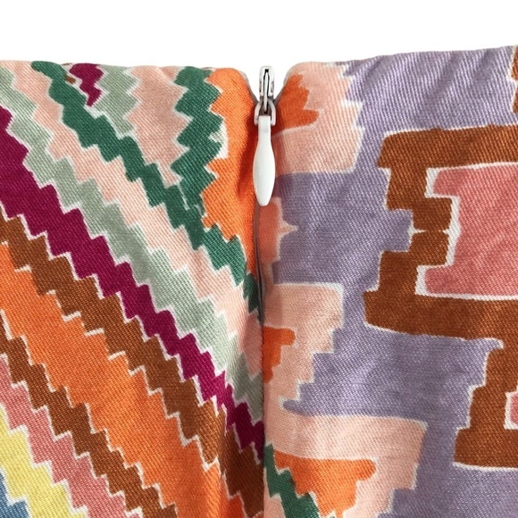 Eloquii Skirt Faux Wrap Boho Geometric Colorful Print Size 16 - Picture 6 of 12